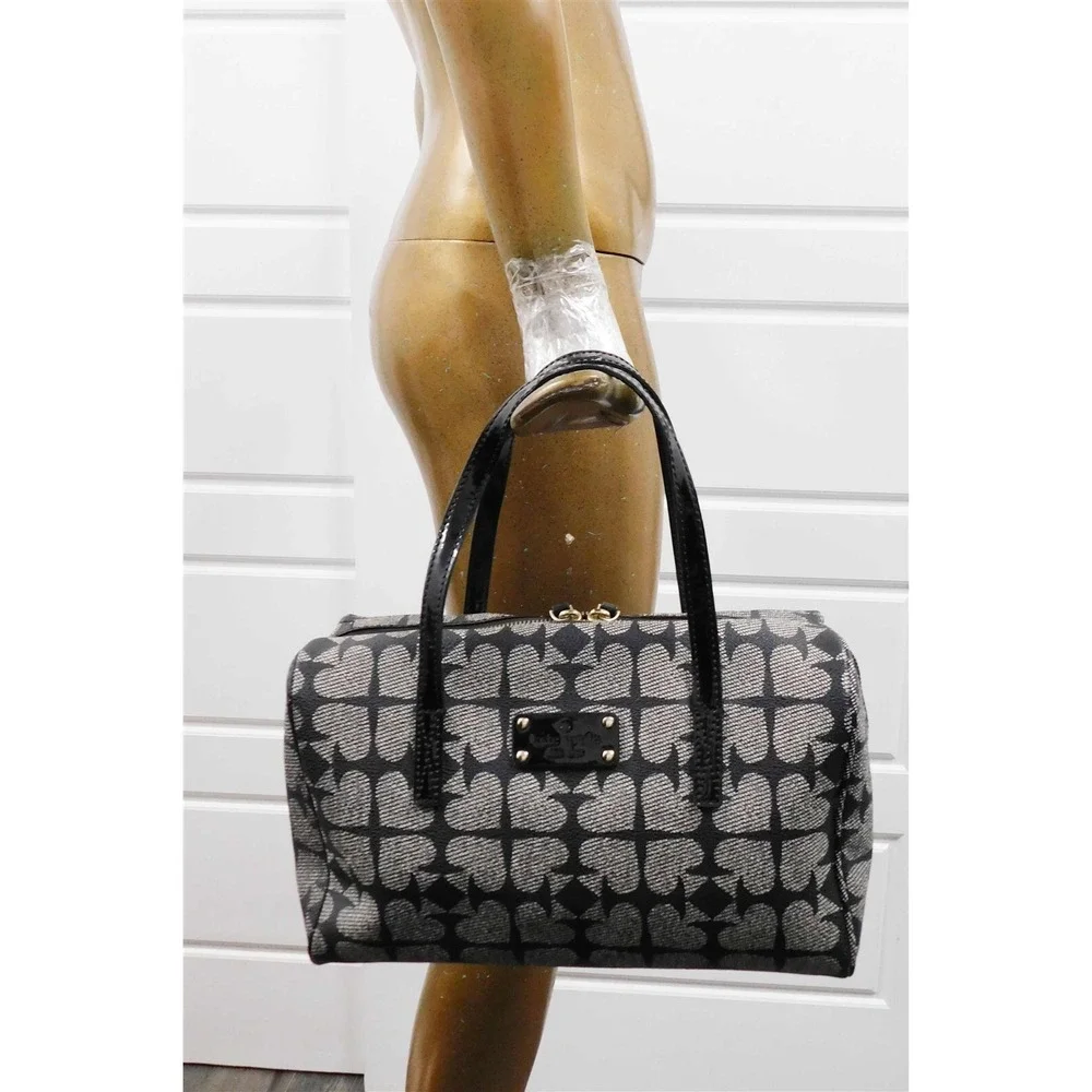 Kate Spade Kaleigh Ace of Spades‎ Canvas Satchel Bag